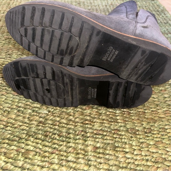 Blondo Perla Waterproof Suede Pull on Gray Boots Rain Snow Size 10 - Picture 7 of 8